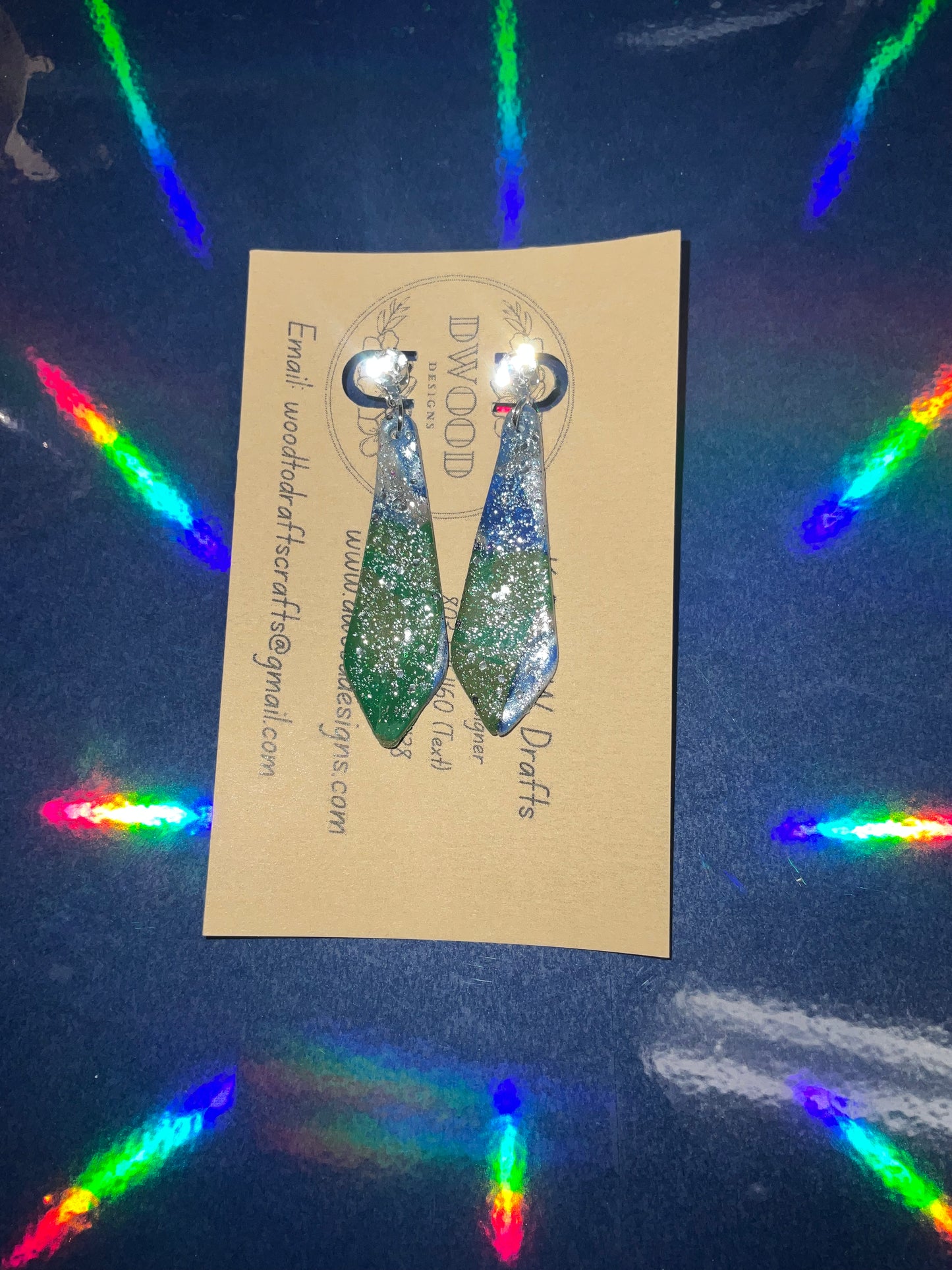 Earthly Tones Long Dangle Clay Earrings