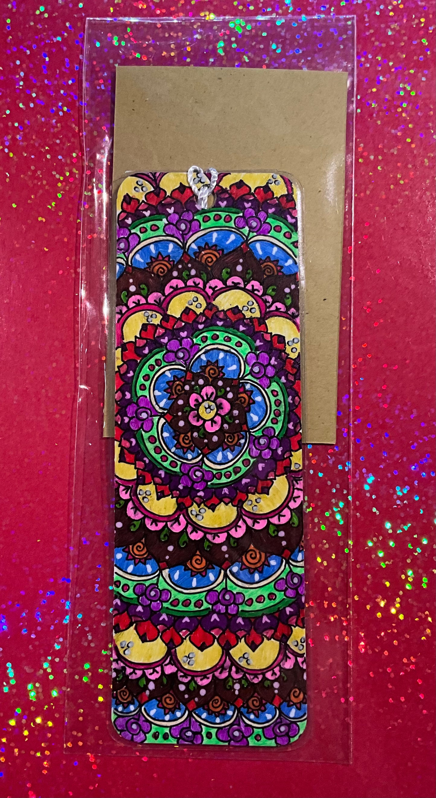 Mandala Bookmarks, Laminated