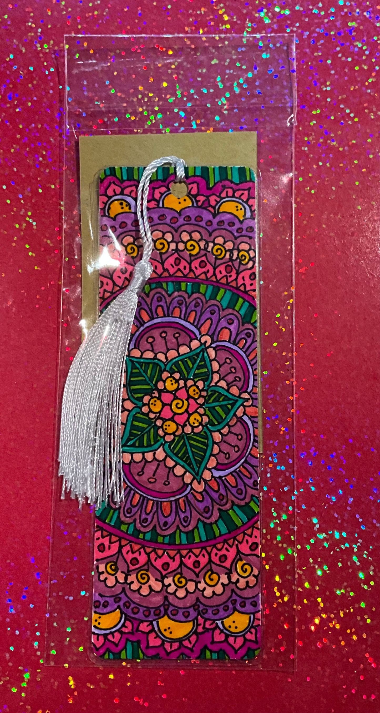 Mandala Bookmarks, Laminated